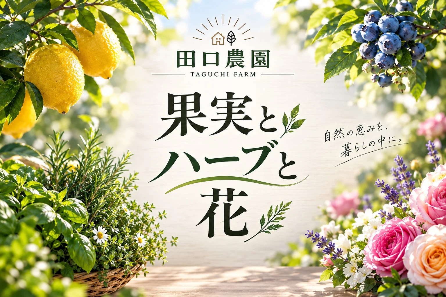 果実とハーブと花